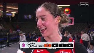 Thumbnail: 🚨 Emily Engstler after CAREER-HIGH 25pts in win vs Atlanta Dream | WNBA women's basketball NBA