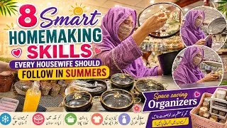 Thumbnail: 8-Smart Homemaking Skills Must Follow in Summer☀️ | How To Keep Kitchen Clean&Organized | WomeniaATF