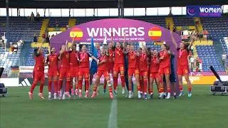 Thumbnail: SPAIN LIFT THE TROPHY!🏆 UEFA Women's U19 Champions 2026 🔥 Medal Ceremony