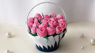 Thumbnail: How To Make Paper Flower Basket |  How to Make a Basket From Paper Cup | DIY Flower Basket