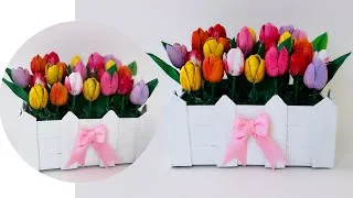 Thumbnail: DIY Pista Shells Tulip Flowers | Pista Shell Craft—Tulip Flowers | Pistachio Shells Home Decor Ideas