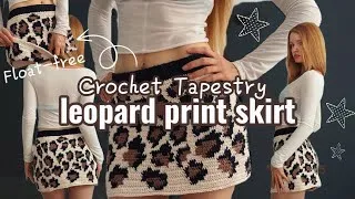 Thumbnail: Tapestry Crochet is really easy! / Crochet Leopard Print skirt tutorial 🐆