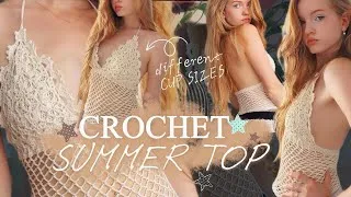 Thumbnail: Crochet Summer Lace Top Tutorial / with different CUP SIZES⭐️