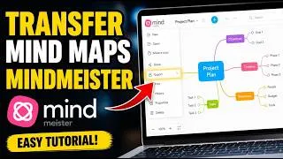 Thumbnail: How to transfer mind maps with MindMeister - Easy Tutorial
