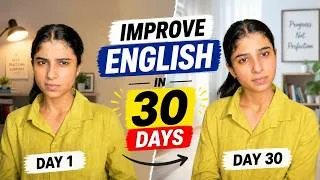 Thumbnail: Improve Your English in 30 Days (4-Week Roadmap)