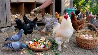 Thumbnail: From Natural Chicken Feed to Egg Harvest: A Peaceful Day on the Farm