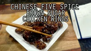 Thumbnail: Five Spice Brown Sugar Chicken Wings | Woo Can Cook #recipe #food #cooking