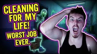 Thumbnail: This Horror Game Had Me TERRIFIED... | Ghost Janitors