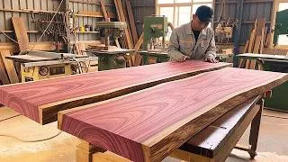 Thumbnail: The Beauty of Pure Woodworking - Creating Stunning Furniture Using Only Natural Wood!