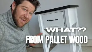 Thumbnail: Building Farm style nightstands/pedestal from pallet wood