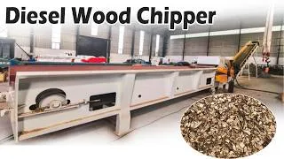 Thumbnail: Heavy-Duty Diesel Wood Chipper | Crushing Large Branches & Logs Fast