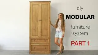 Thumbnail: Building an Armoire with Drawers | MODULAR DIY Furniture System Part 1
