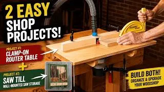 Thumbnail: Build 2 Easy Woodworking Shop Projects | Router Table & Saw Till