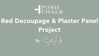 Thumbnail: Red Decoupage & Plaster Panel Project