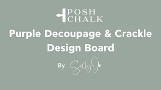 Thumbnail: Purple Decoupage & Crackle Design
