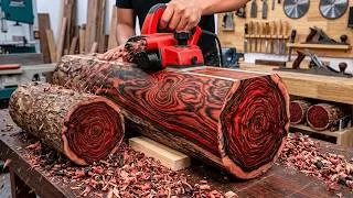 Thumbnail: Transforming Extremely Rare Hainan Rosewood Log into Artistic Masterpieces