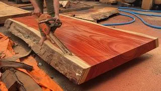 Thumbnail: $1M Wood Block Into a Perfect Round Table
