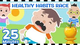 Thumbnail: Healthy Habits Race 🏆 Learn to Eat Healthy with Roys Bedoys! (25 Min Cartoon Compilation)