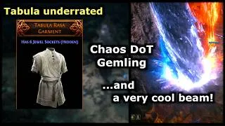 Thumbnail: 150%+ damage at level 1. Chaos DoT Gemling. Cool beam! Path of Exile 2