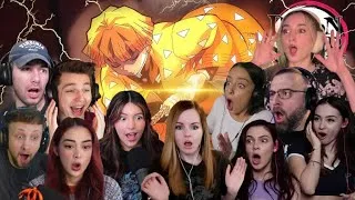 Thumbnail: ⚡ Zenitsu’s Power SHOCKED Everyone! ⚡| Demon Slayer - Season 1 Episode 12 | Reaction Compilation !