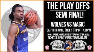 Thumbnail: Worcester Wolves vs Manchester Magic - NBL1 Play Off Semi Final - 11/04/2026
