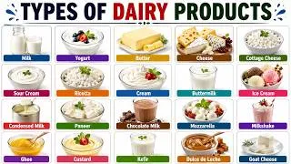 Thumbnail: Learn 100 Dairy Products in English | Best Visual English Vocabulary