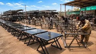Thumbnail: Incredible X-Frame Office Table Manufacturing Process | Inside Pakistan’s Steel Furniture Factory