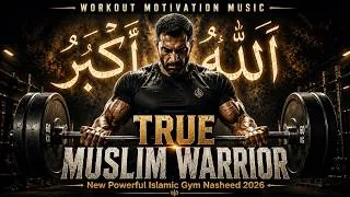 Thumbnail: ALLAHU AKBAR ⚔️ TRUE MUSLIM WARRIOR | Ultimate Islamic Gym Motivation 2026