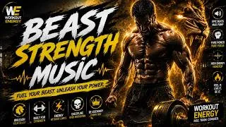 Thumbnail: BEAST STRENGTH MUSIC ⚡ INTENSE GYM WORKOUT 2026 💪🔥