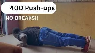 Thumbnail: Doing 400 pushups in a row | Endurance training