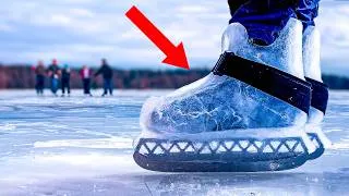 Thumbnail: Making ice skates from ice