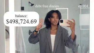 Thumbnail: debt free journey ep 4 (going out on a budget & finishing my freelance website)