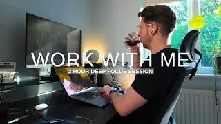 Thumbnail: Work With Me | 2hr Pomodoro Focus Session For Deep Work | With Timer | 50-10-50 Pomodoro