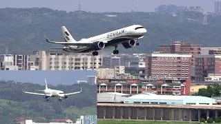Thumbnail: Typhoon Saudel Go-around Crosswind Landing Starlux Taipei Taoyuan airport with ATC