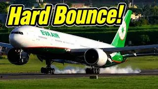 Thumbnail: Strong Winds Eva Air 777-300ER Landing Taoyuan airport