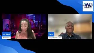 Thumbnail: Liz Black Interviews Peter Lewis of Worldcast Live | Free July 19 Soccer Final Watch Party