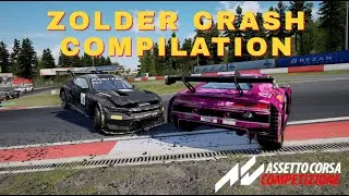 Thumbnail: Worst Crashes of Zolder 2024 | Assetto Corsa Competizione