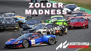 Thumbnail: THE WORST CRASHES at the Zolder - Assetto Corsa Competizione