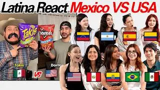 Thumbnail: 8 Latinos React To Mexico VS USA TikTok! Which Country have a Better Snacks?