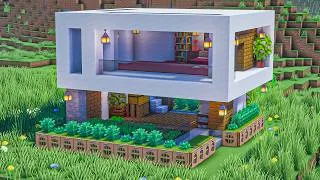 Thumbnail: Minecraft Modern House Build Tutorial | Simple and Easy Modern Survival Home