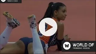 Thumbnail: 2016 Olympics - Winifer Fernandez Moving Her Sexy Belly  - Indoor Volleyball Match