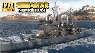 Thumbnail: Cruiser Gibraltar: MVP on map The Faroe Islands - World of Warships