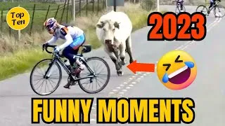 Thumbnail: Top Funny Moments of 2023 |Funny Moments Compilation| Try Not To Laugh Challenge.#funny #viral