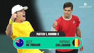 Thumbnail: EPIC 3 hour battle ⚔️ | Alex de Minaur v Raphael Collignon | Davis Cup 2025 | Match Highlights
