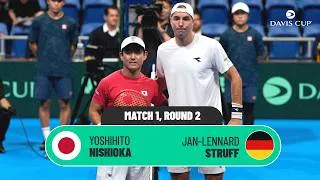 Thumbnail: Takedown in Tokyo 🗼 | Yoshihito Nishioka v Jan-Lennard Struff | Davis Cup 2025 |  Match Highlights