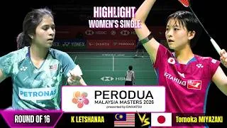 Thumbnail: Karupathevan Letshanaa vs Tomoka Miyazaki Malaysia Masters 2026 R16 Amazing Match
