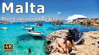 Thumbnail: Blue Lagoon, Malta - 4K Beach Walking Tour - St. Peter's Pool & Golden Bay