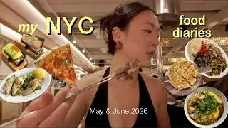 Thumbnail: What I've been eating in NYC! food diaries | Burmese breakfast, oyster sisig, hand rolls, and feteer
