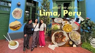 Thumbnail: A food trip to LIMA, PERU with the girls 🇵🇪 (ceviche, pan con chicharrón, pollo a la brasa, & more!)