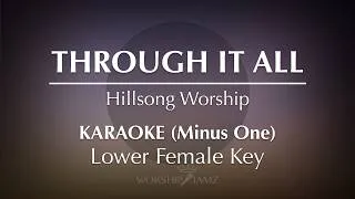 Thumbnail: Through It All - Hillsong Worship | Karaoke (Lower Female Key)